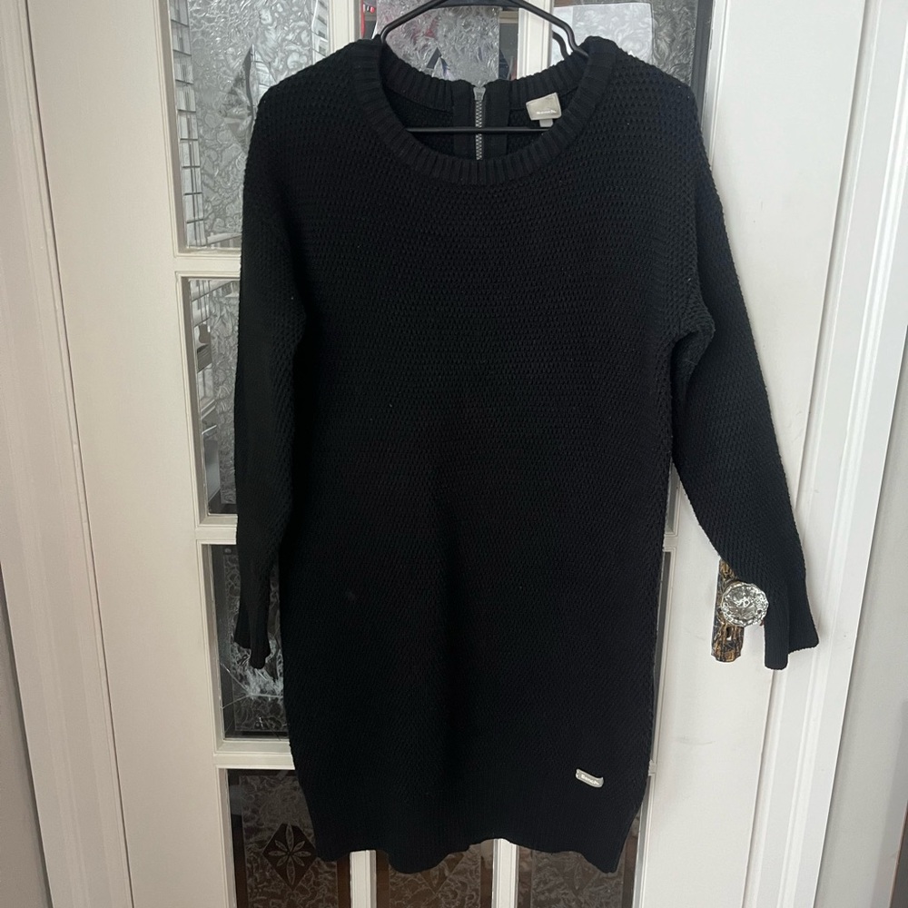 Bench Black Knit Sweater Dress | Cozy Knit | Size Small